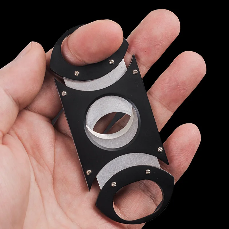 25mm Large Ring Gauge Cigar Cutter Stainless Steel Double Sharp Cigar Cutting Tool Smoking Accessories 25mm Large Ring Gauge Cigar Cutter Stainless Steel Double Sharp Cigar Cutting Tool Smoking Accessories