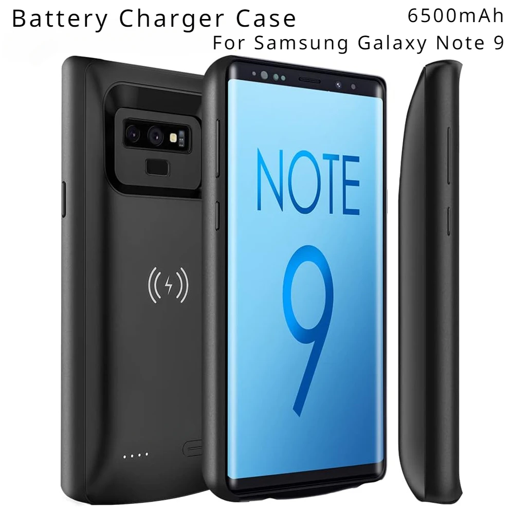 6500mAh Battery Charger Case for Samsung Galaxy Note 9 Wireless Charging Power Bank Cover Spare Battery Case