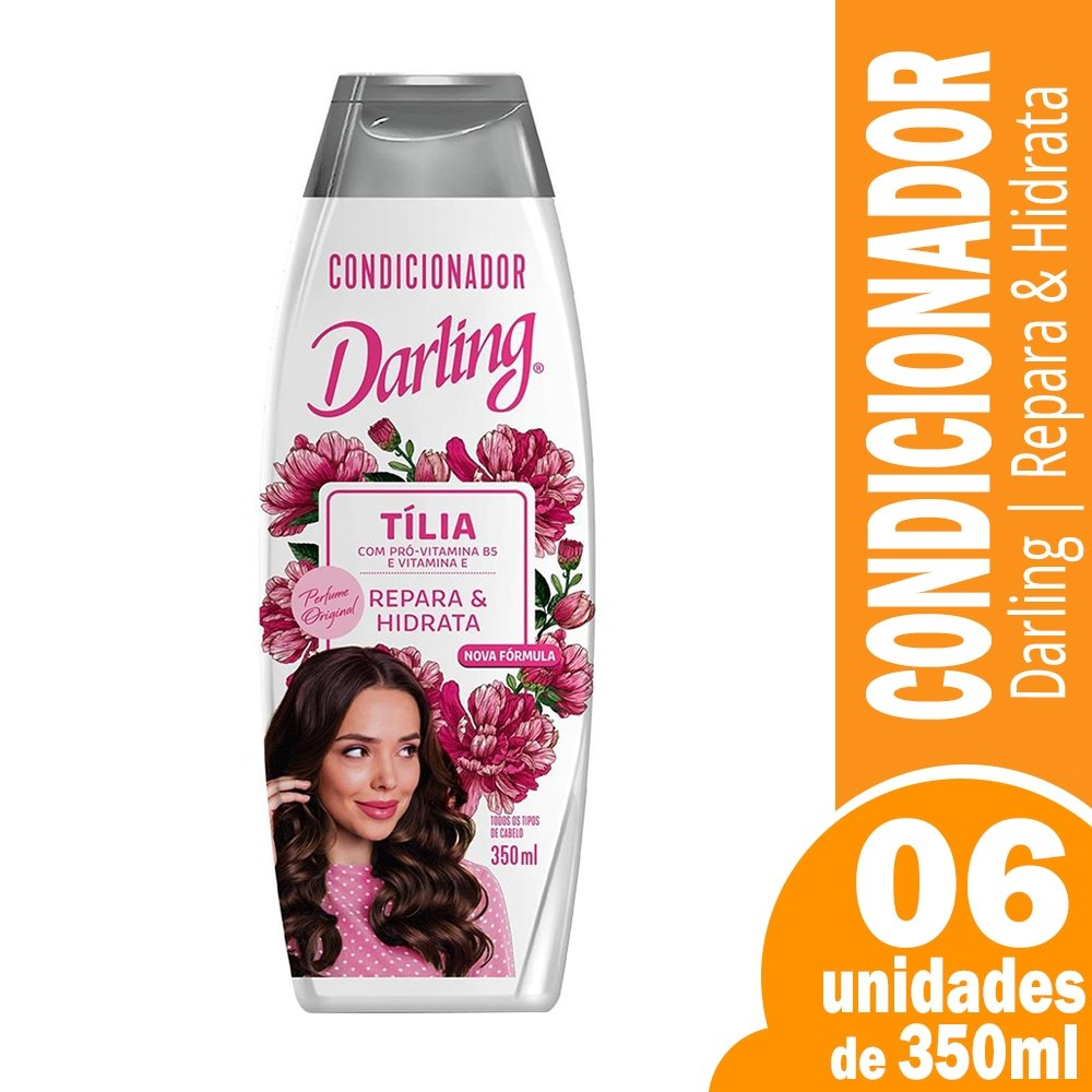 Condicionador Darling Tília 350ml Embalagem com 6 Unidades