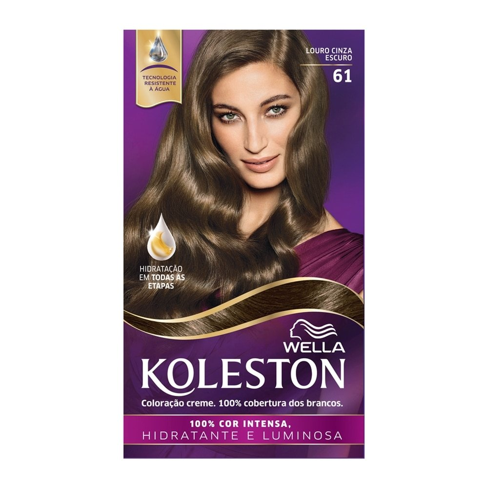 Tintura Koleston 61 Louro Cinza Escuro 55g Tintura Koleston 61 Louro Cinza Escuro 55g