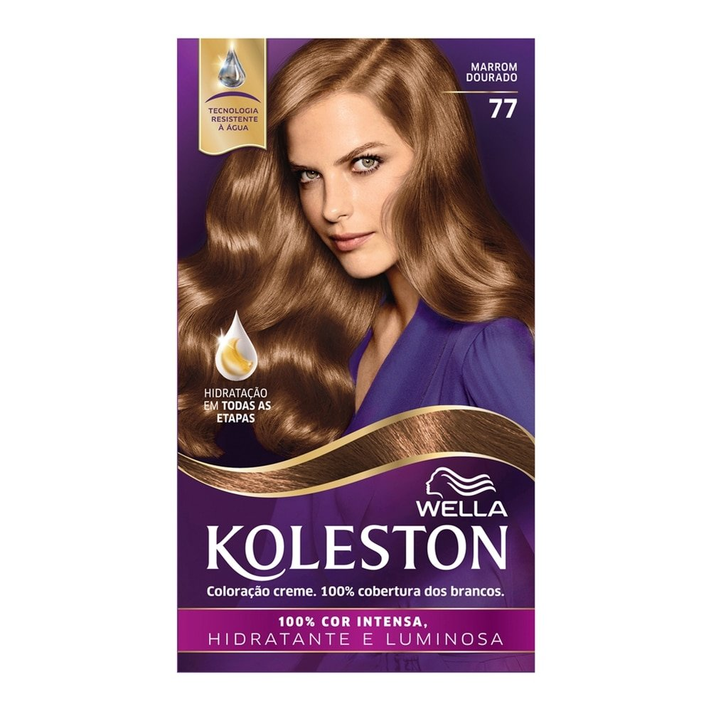 Tintura Koleston 77 Marrom Dourado 55g Tintura Koleston 77 Marrom Dourado 55g