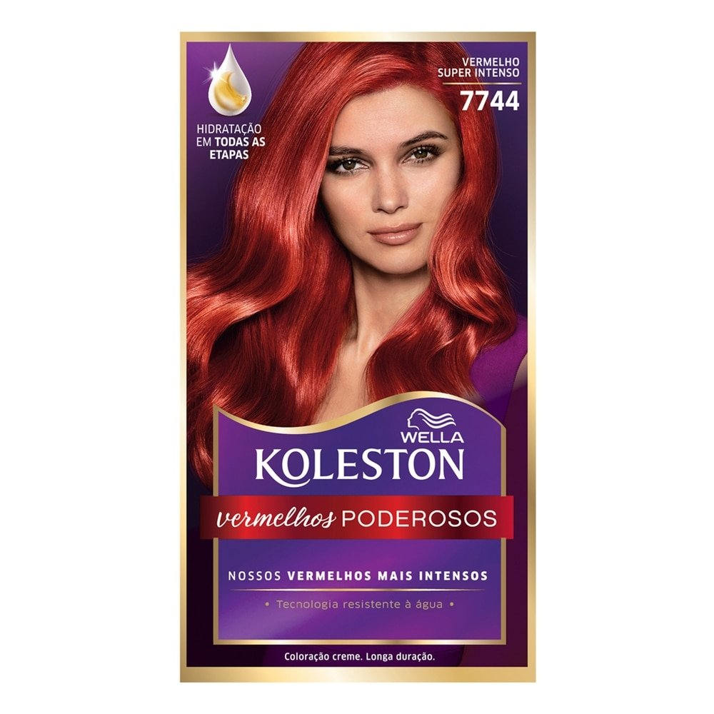 Tintura Koleston 7744 Vermelho Super Intenso 55g Tintura Koleston 7744 Vermelho Super Intenso 55g