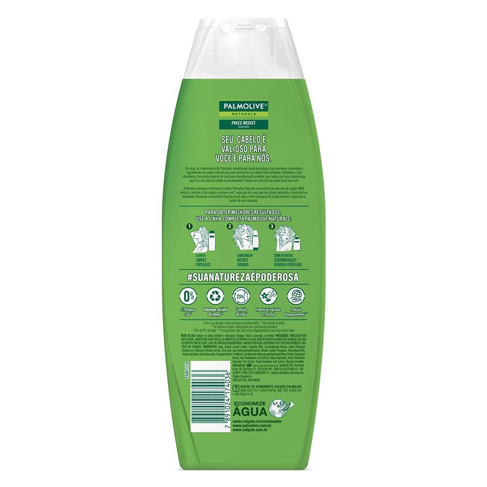Shampoo Palmolive Naturals Frizz Resist 350ml Shampoo Palmolive Naturals Frizz Resist 350ml