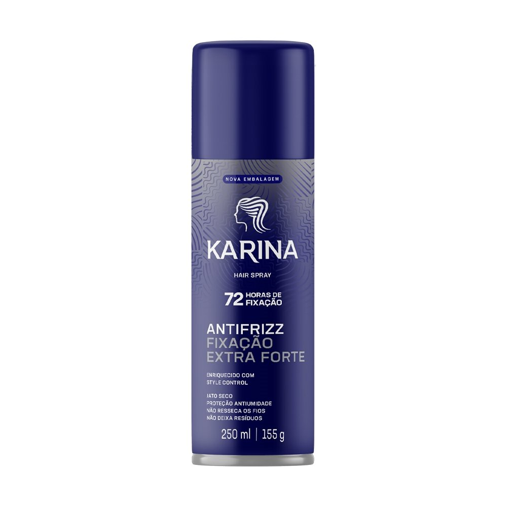 Hair Spray Karina Fixação Extra Forte, 250ml Hair Spray Karina Fixação Extra Forte, 250ml