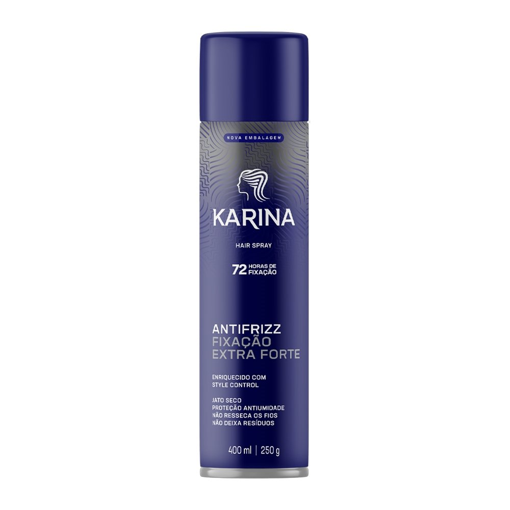 Hair Spray Karina Fixação Extra Forte, 400ml Hair Spray Karina Fixação Extra Forte, 400ml