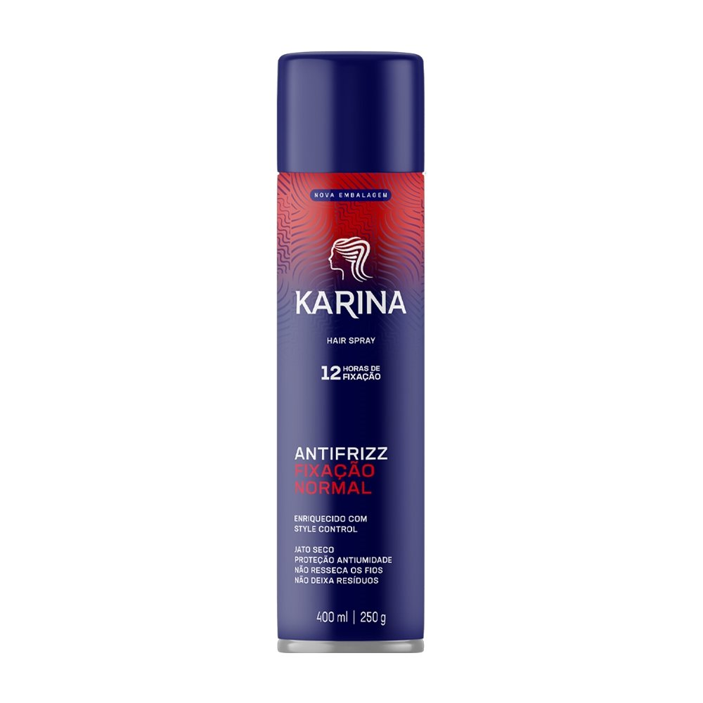 Hair Spray Karina Fixação Normal, 400ml