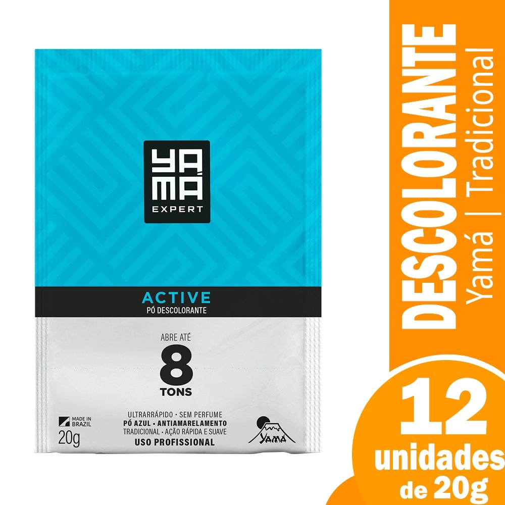 Descolorante em Pó Yamá Tradicional 20g - Embalagem com 12 Unidades