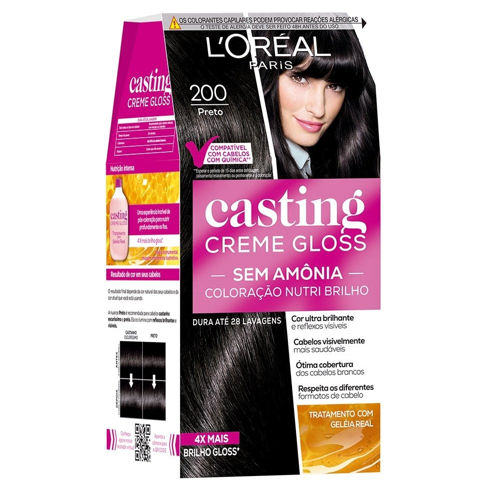 Tintura Casting Creme Gloss 200 Preto Tintura Casting Creme Gloss 200 Preto