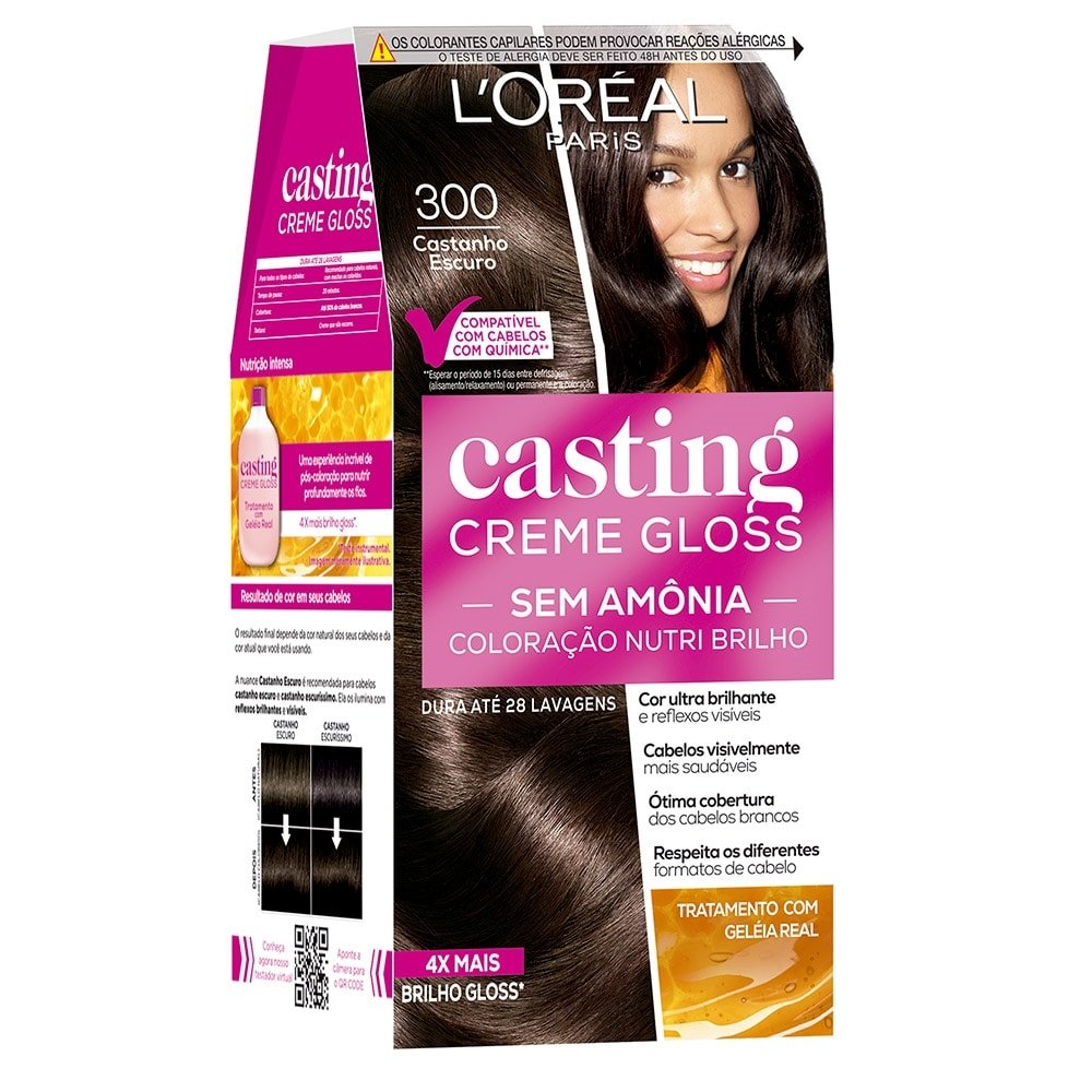 Tintura Casting Creme Gloss 300 Castanho Escuro Tintura Casting Creme Gloss 300 Castanho Escuro