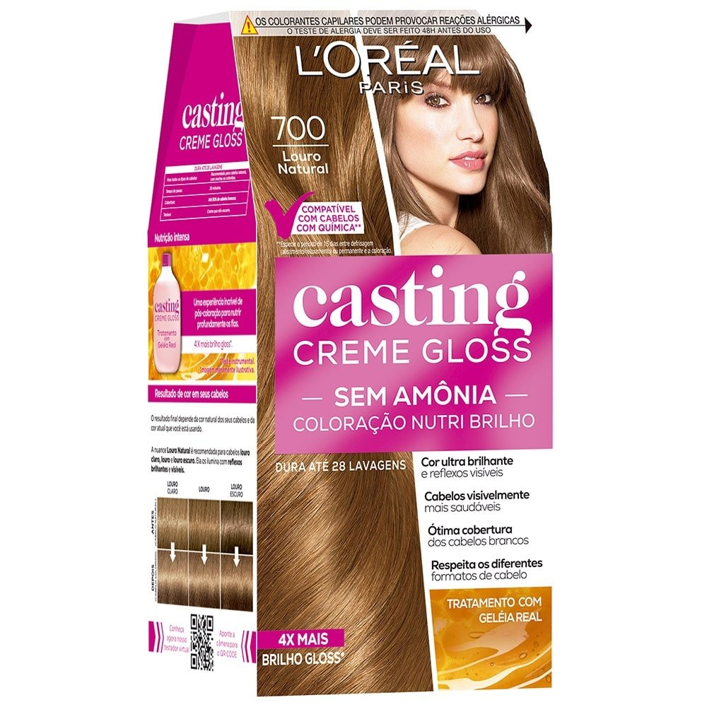 Tintura Casting Creme Gloss 700 Louro Natural Tintura Casting Creme Gloss 700 Louro Natural