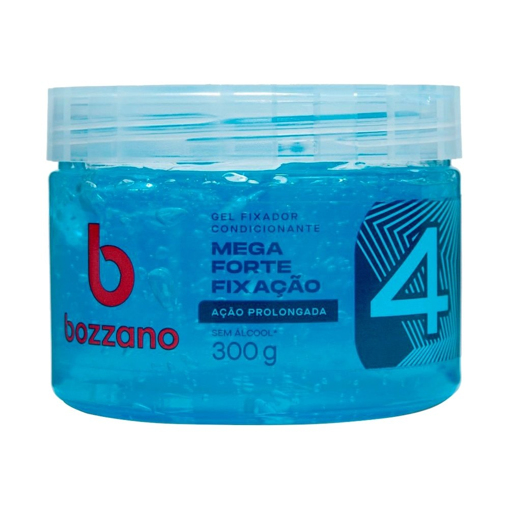 Gel Fixador Condicionador Bozzano Fator 4 Azul Ação Prolongada 300g Gel Fixador Condicionador Bozzano Fator 4 Azul Ação Prolongada 300g