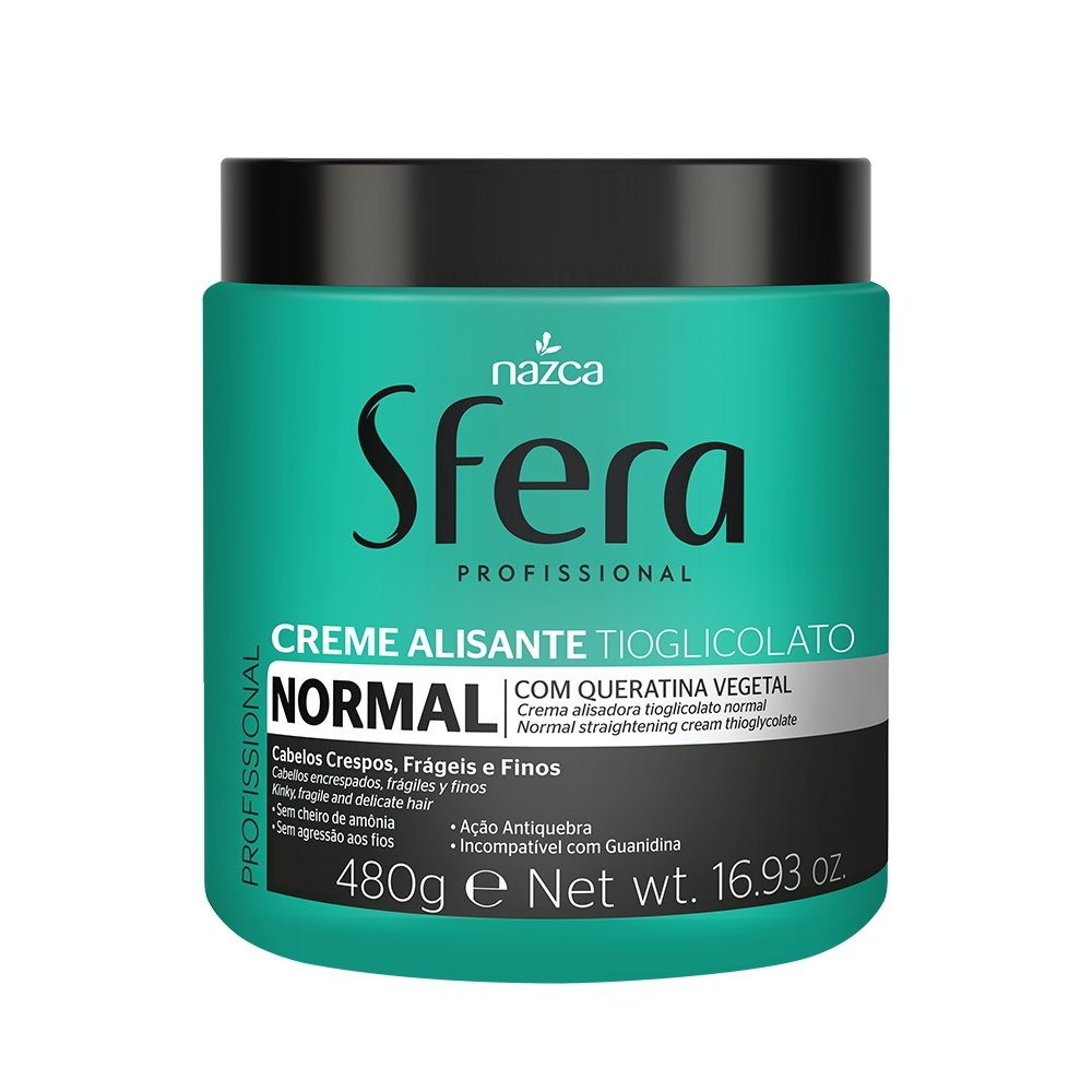 Alisante em Creme Sfera Profissional Normal 480g Alisante em Creme Sfera Profissional Normal 480g