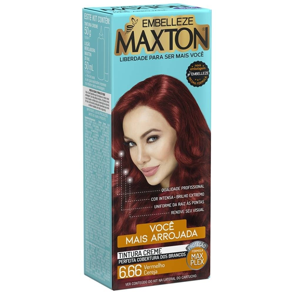 Tintura Maxton 6.66 Vermelho Cereja Tintura Maxton 6.66 Vermelho Cereja