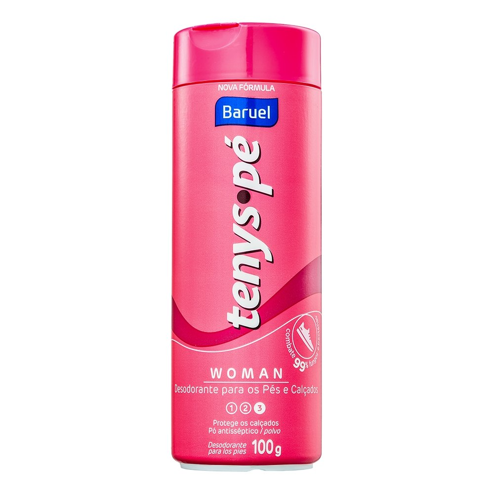 Desodorante para os Pés Tenys Pé Baruel em Pó Woman 100g Desodorante para os Pés Tenys Pé Baruel em Pó Woman 100g