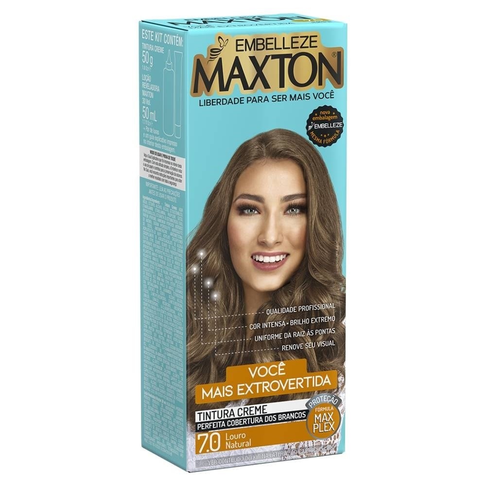 Tintura Maxton 7.0 Louro Natural Tintura Maxton 7.0 Louro Natural