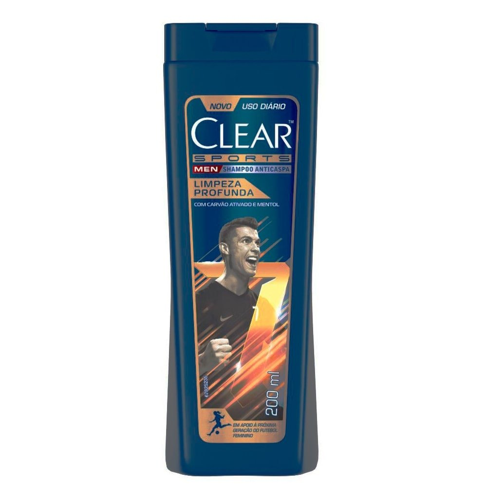 Shampoo Clear Anticaspa Limpeza Profunda, Men, 200ml Shampoo Clear Anticaspa Limpeza Profunda, Men, 200ml