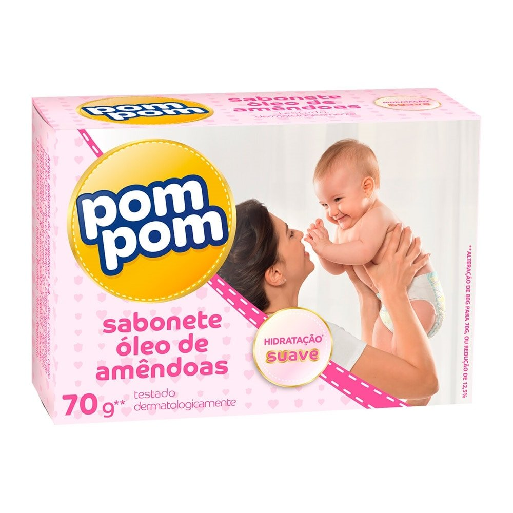 Sabonete Pom-Pom Baby Magic Óleo de Amêndoas 70g - Embalagem com 12 Unidades Sabonete Pom-Pom Baby Magic Óleo de Amêndoas 70g - Embalagem com 12 Unidades