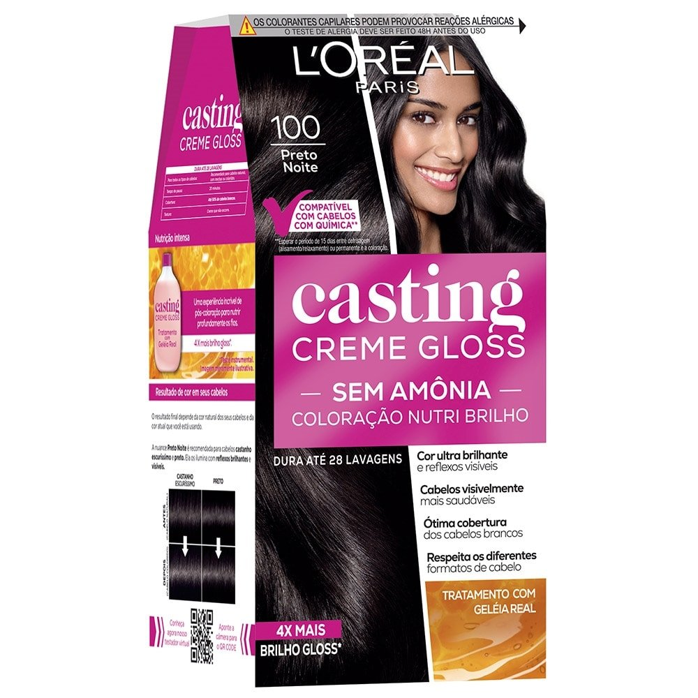 Tintura Casting Creme Gloss 100 Preto Noite Tintura Casting Creme Gloss 100 Preto Noite