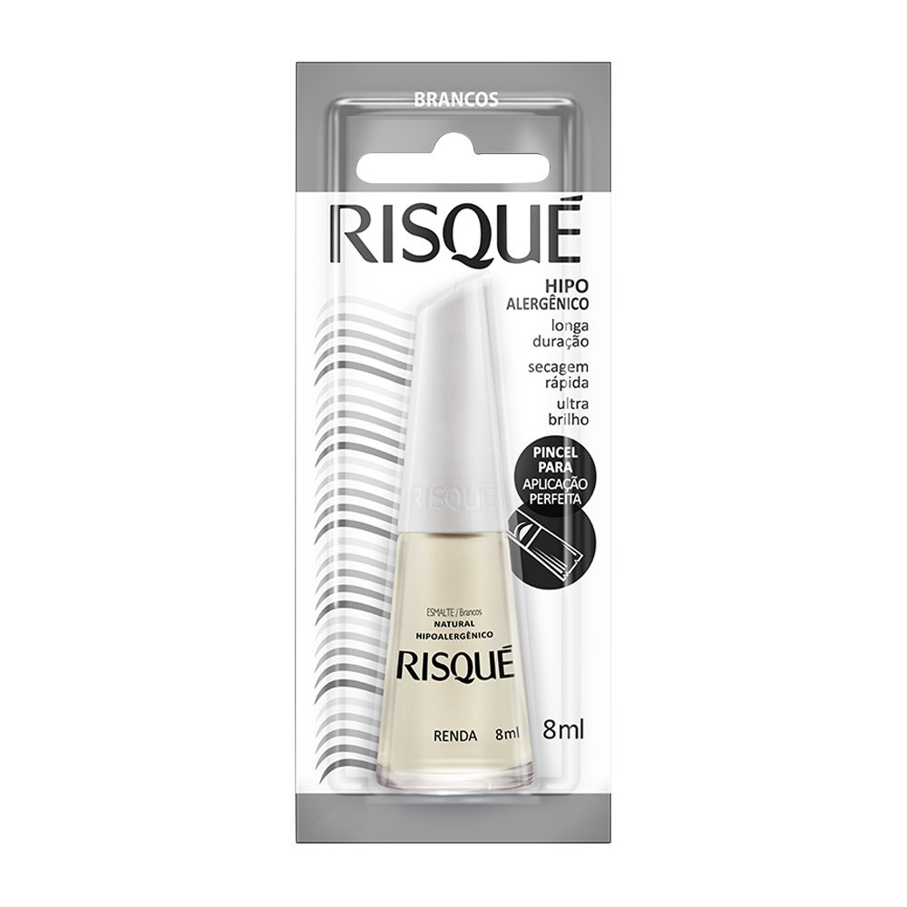 Esmalte Risqué Natural Renda Blister 8ml Esmalte Risqué Natural Renda Blister 8ml