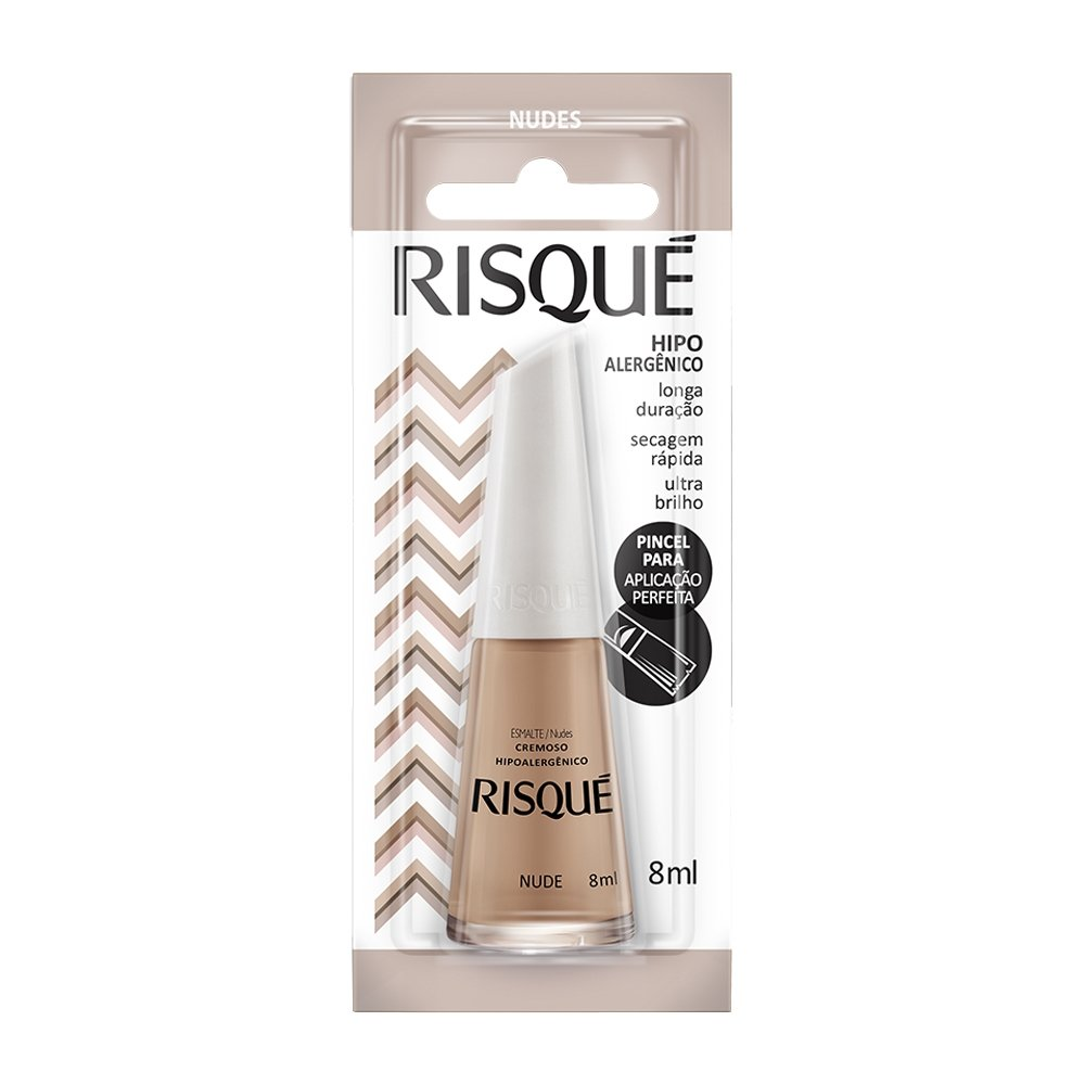 Esmalte Risqué Ultra Cremoso Nude Blister 8ml Esmalte Risqué Ultra Cremoso Nude Blister 8ml