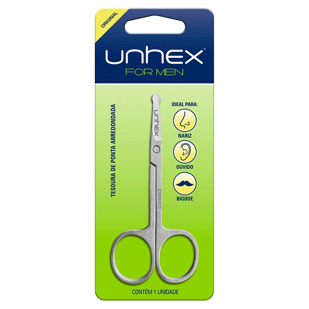 Tesoura para Nariz e Bigode Unhex Tesoura para Nariz e Bigode Unhex