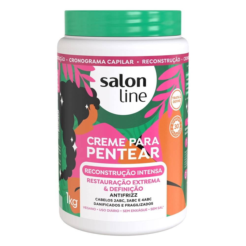 Creme para Pentear Salon Line Redutor de Volume Reconstrução Intensa 1Kg Creme para Pentear Salon Line Redutor de Volume Reconstrução Intensa 1Kg