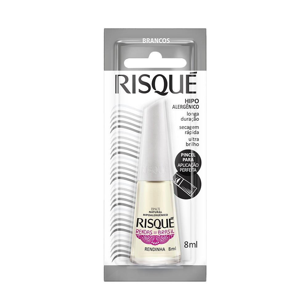Esmalte Risqué Natural Rendas do Brasil Rendinha Blister 8ml Esmalte Risqué Natural Rendas do Brasil Rendinha Blister 8ml