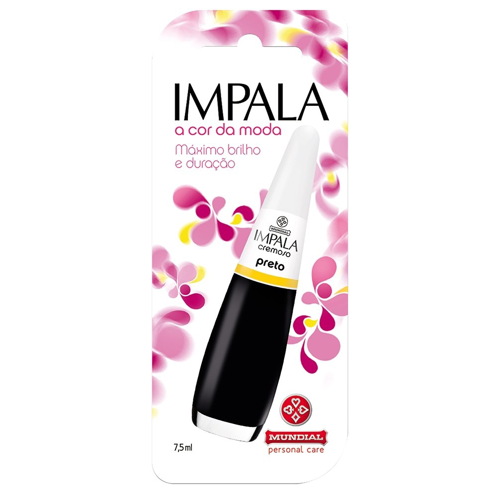 Esmalte Impala Cremoso Preto Blister 7,5ml Esmalte Impala Cremoso Preto Blister 7,5ml