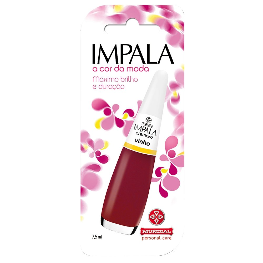 Esmalte Impala Cremoso Vinho, 7,5ml Esmalte Impala Cremoso Vinho, 7,5ml