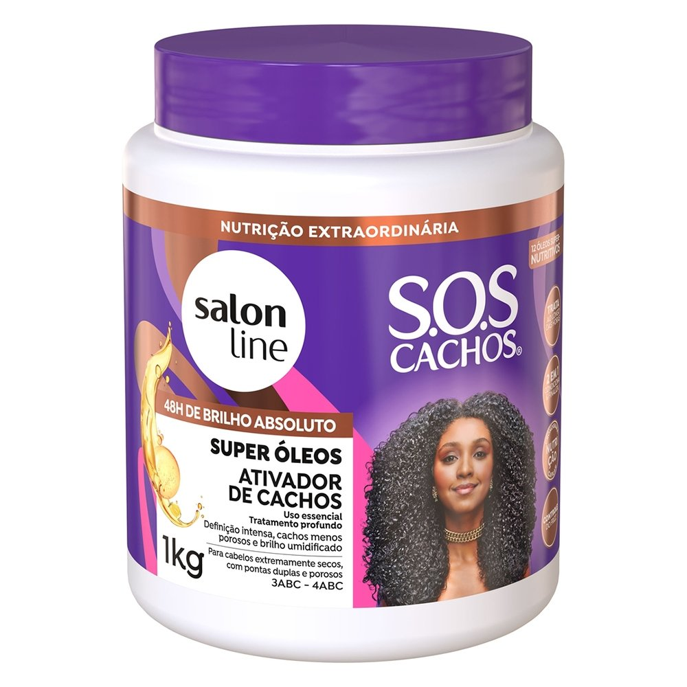 Creme Ativador de Cachos Salon Line S.O.S. Nutritivo 1kg Creme Ativador de Cachos Salon Line S.O.S. Nutritivo 1kg