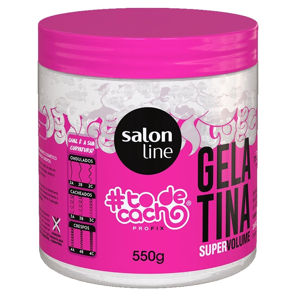 Gelatina Capilar Salon Line To de Cachos Vai Ter Volume Sim 550g Gelatina Capilar Salon Line To de Cachos Vai Ter Volume Sim 550g