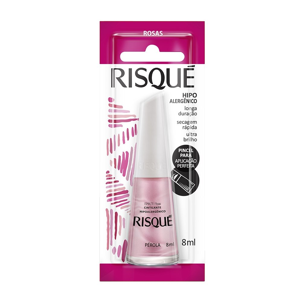 Esmalte Risqué Cintilante Pérola Blister 8ml Esmalte Risqué Cintilante Pérola Blister 8ml