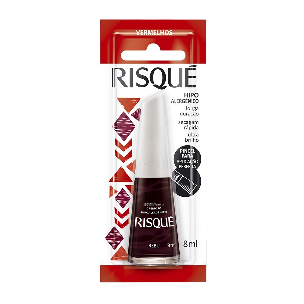 Esmalte Cremoso Rebu Blister Risqué 8ml Esmalte Cremoso Rebu Blister Risqué 8ml
