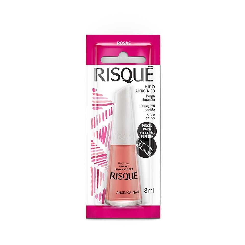 Esmalte Risqué Natural Angélica Blister 8ml Esmalte Risqué Natural Angélica Blister 8ml