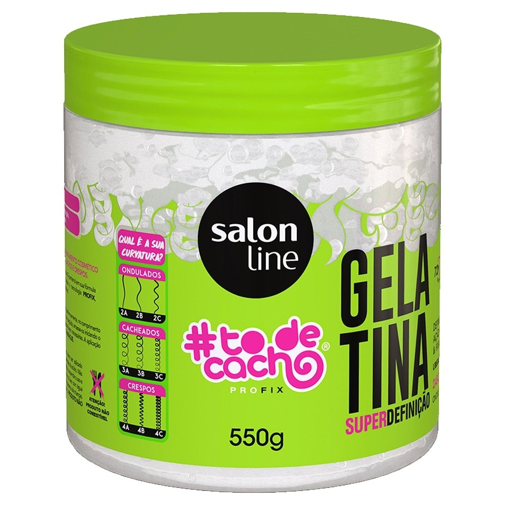 Gelatina Capilar Salon Line To de Cachos Não Sai da Minha Cabeça 550g Gelatina Capilar Salon Line To de Cachos Não Sai da Minha Cabeça 550g