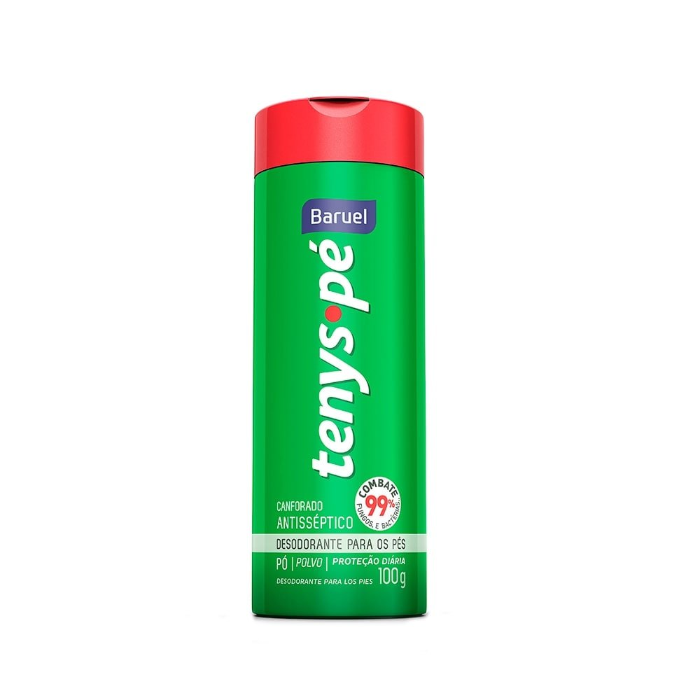 Desodorante para os Pés Tenys Pé Baruel em Pó Canforado 100g Desodorante para os Pés Tenys Pé Baruel em Pó Canforado 100g