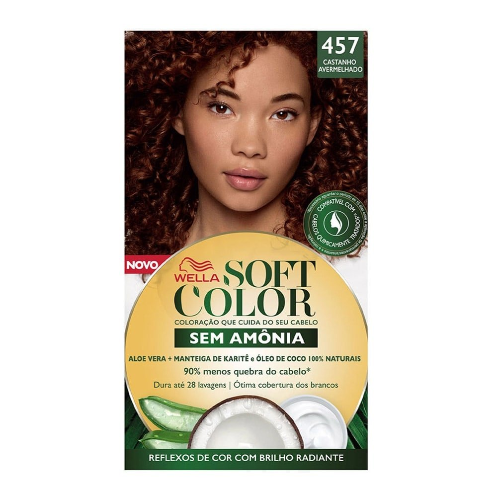 Tintura Soft Color 457 Castanho Avermelhado 35g Tintura Soft Color 457 Castanho Avermelhado 35g