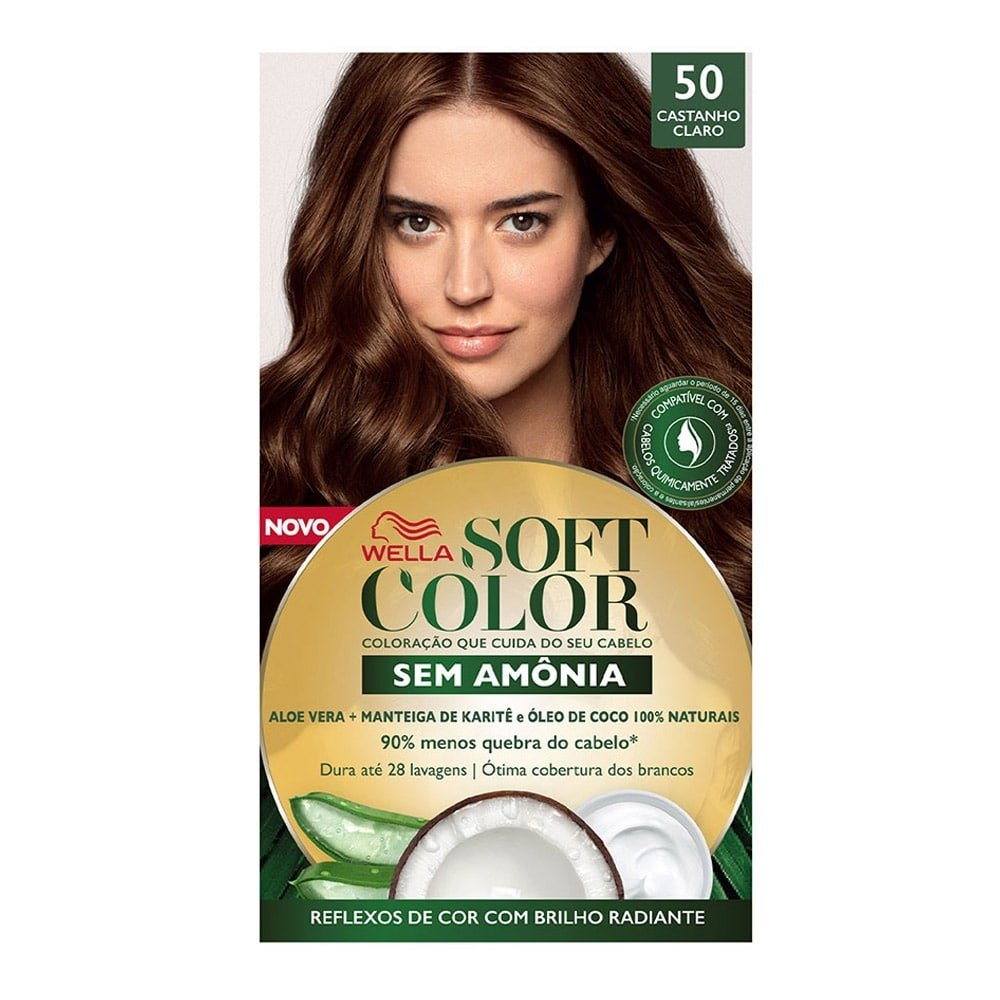 Tintura Soft Color 50 Castanho Claro 35g Tintura Soft Color 50 Castanho Claro 35g