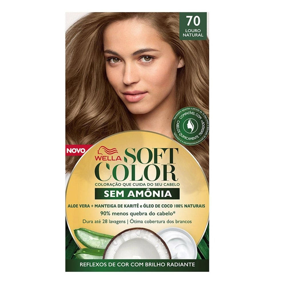 Tintura Soft Color 70 Louro Natural 35g Tintura Soft Color 70 Louro Natural 35g