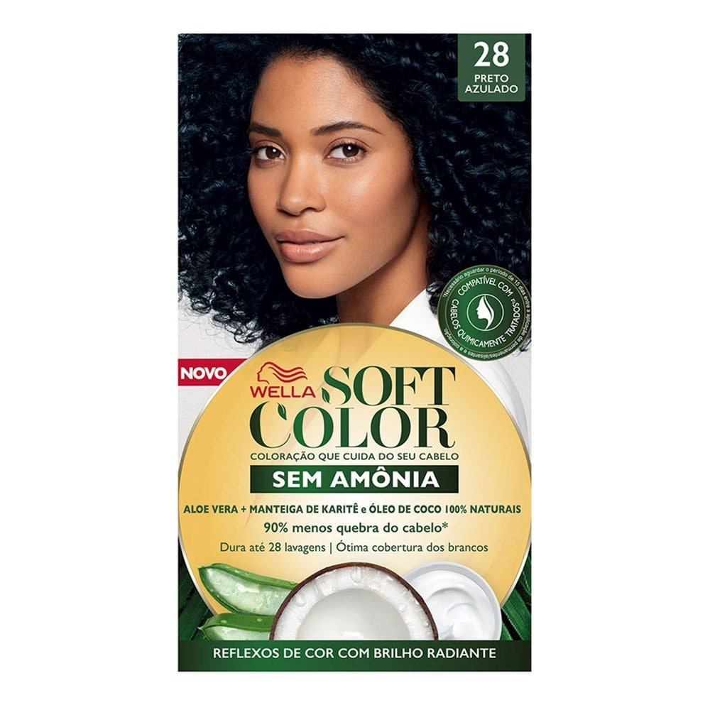 Tintura Soft Color 28 Preto Azulado 35g Tintura Soft Color 28 Preto Azulado 35g