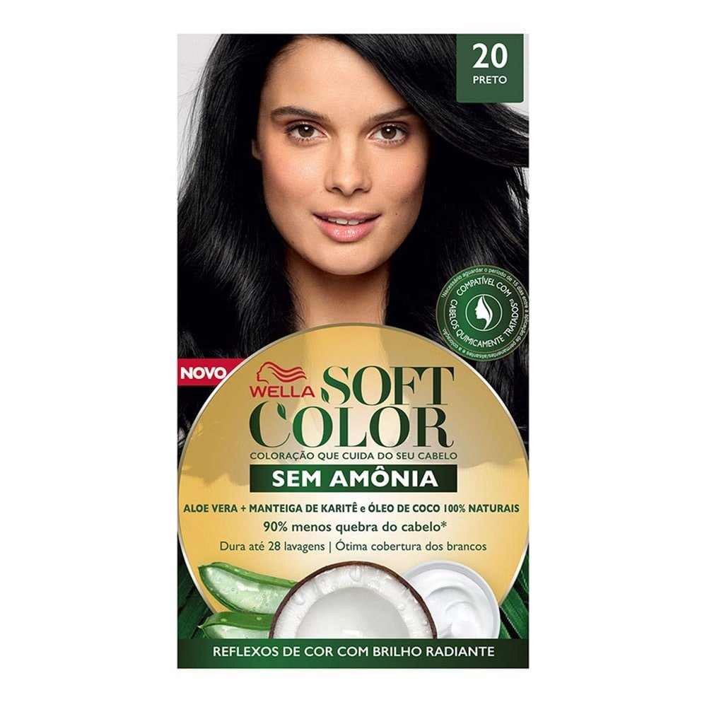 Tintura Soft Color 20 Preto 35g Tintura Soft Color 20 Preto 35g