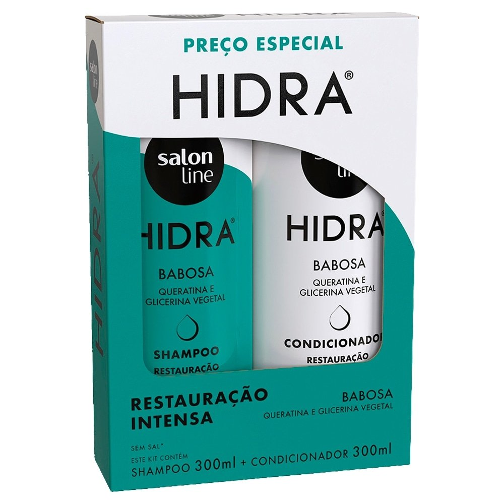 Kit com Shampoo + Condicionador Salon Line Hidra Babosa 300ml Kit com Shampoo + Condicionador Salon Line Hidra Babosa 300ml