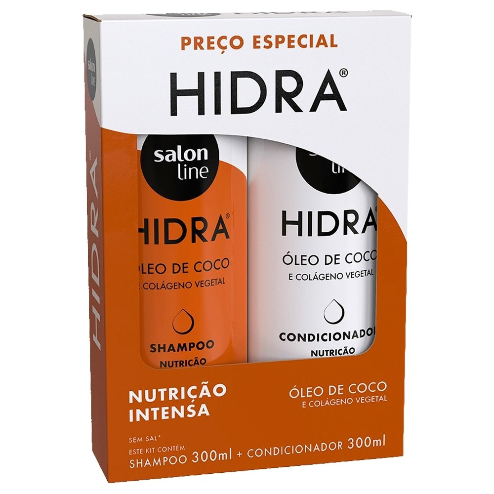 Kit com Shampoo + Condicionador Salon Line Hidra Óleo de Coco 300ml Kit com Shampoo + Condicionador Salon Line Hidra Óleo de Coco 300ml