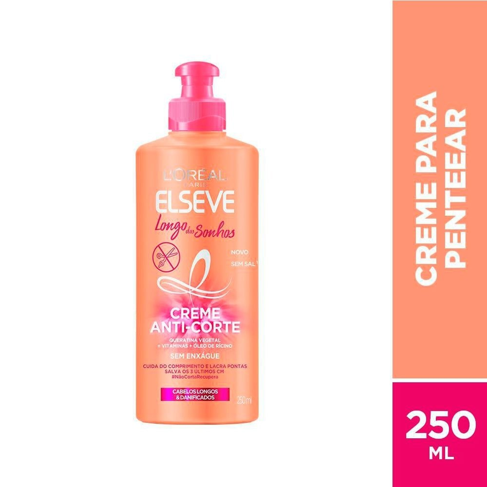 Creme Para Pentear Elseve Longo Dos Sonhos 250ml Creme Para Pentear Elseve Longo Dos Sonhos 250ml