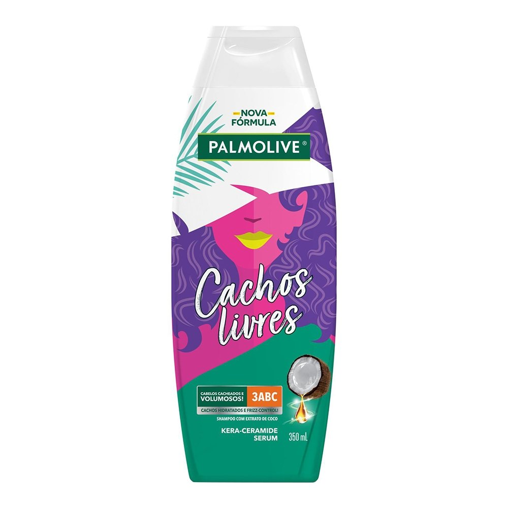 Shampoo Palmolive Cachos Livres Extrato de Coco 350ml Shampoo Palmolive Cachos Livres Extrato de Coco 350ml