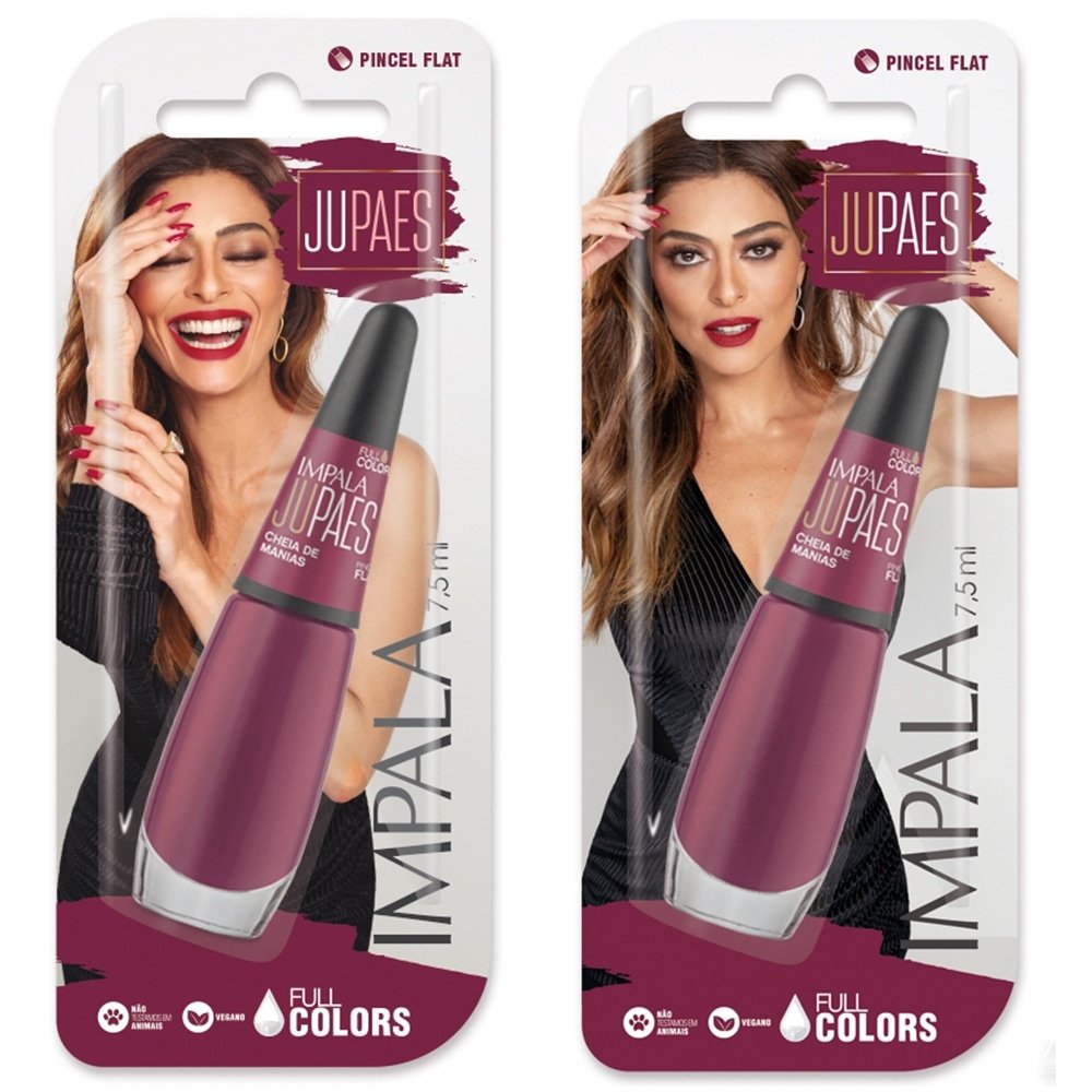 Esmalte Impala Ju Paes Cremoso Cheia de Manias Blister 7,5ml Esmalte Impala Ju Paes Cremoso Cheia de Manias Blister 7,5ml