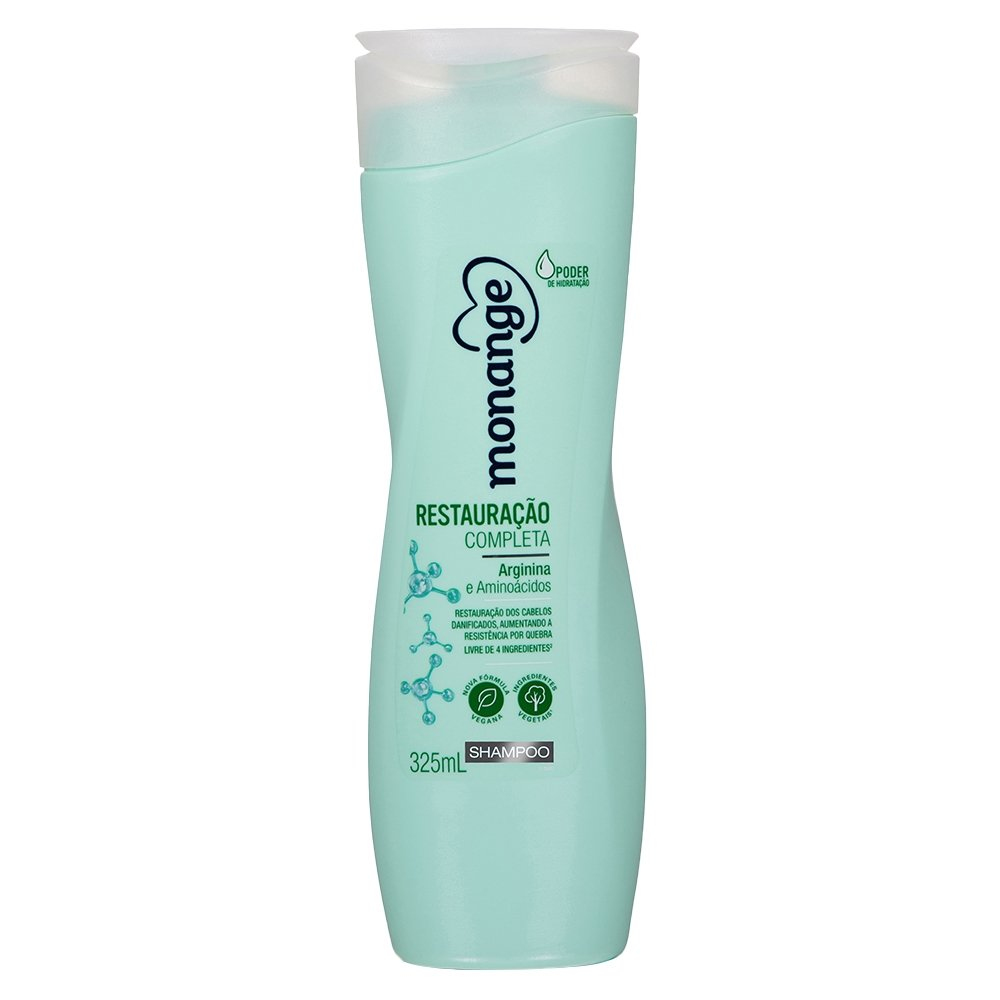 Shampoo Monange Restaura Que Gosto 325ml Shampoo Monange Restaura Que Gosto 325ml