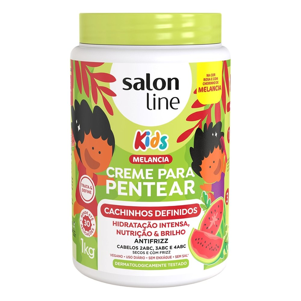 Creme Para Pentear Salon Line Kids 1kg Creme Para Pentear Salon Line Kids 1kg