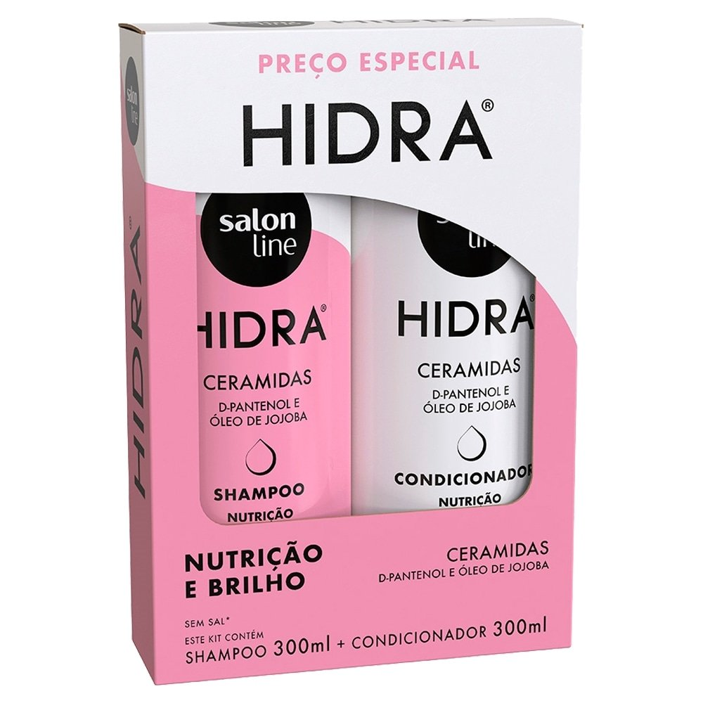 Kit com Shampoo + Condicionador Salon Line Hidra Ceramidas 300ml Kit com Shampoo + Condicionador Salon Line Hidra Ceramidas 300ml