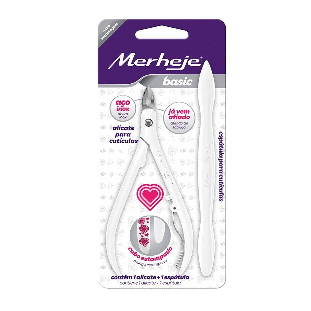 Alicate para Cutícula Merheje Basic Mix Decorado Embalagem com 12 Unidades Alicate para Cutícula Merheje Basic Mix Decorado Embalagem com 12 Unidades